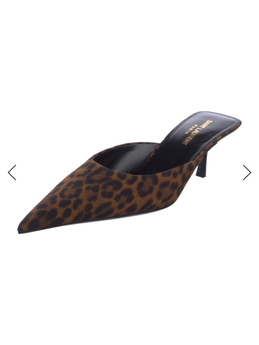 Animal Print Saint Laurent Kitten Heels; Size 8.5 (38.5)